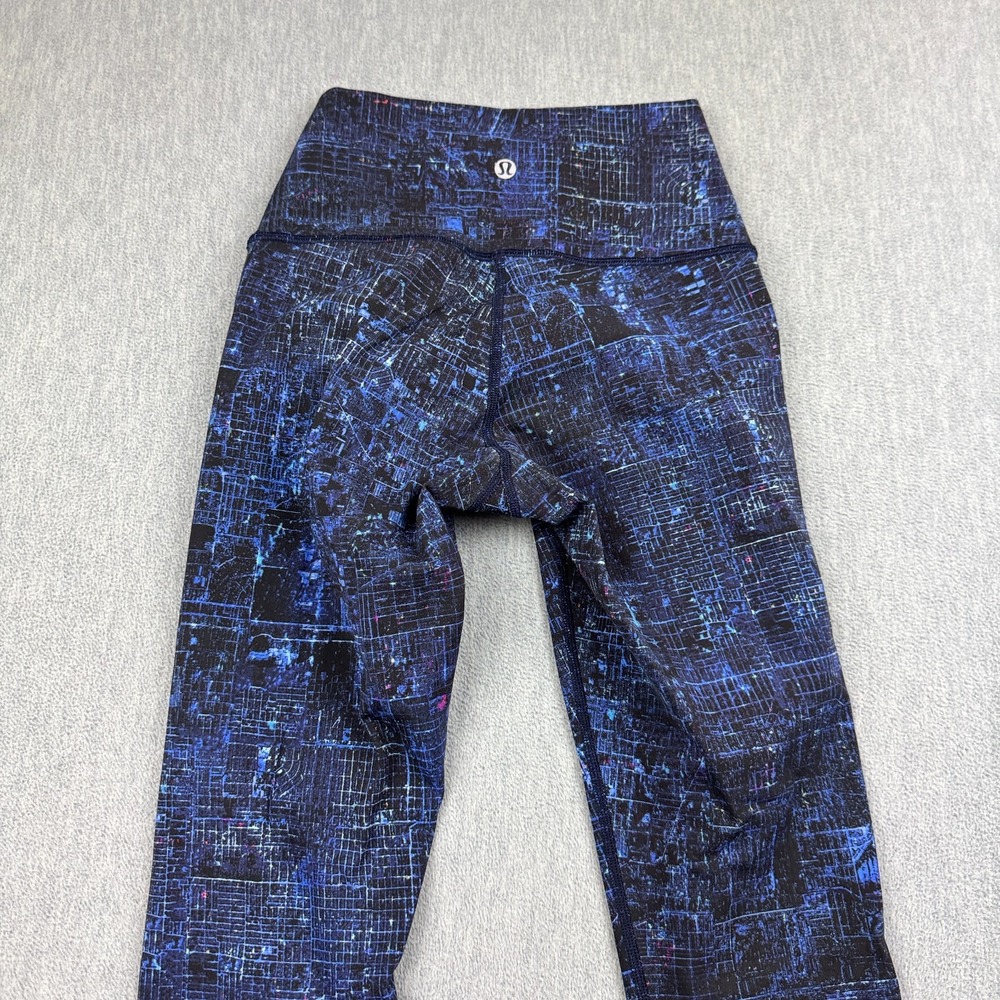 Lululemon Leggings Women 4 Blue Wunder Under Hi-Rise Tight 28" Gym Yoga Pants - Picture 11 of 13
